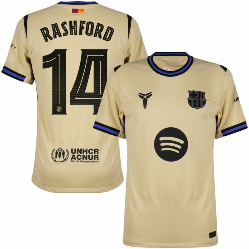 Nike Barcelona Away Rashford 14 Shirt 2025-2026 (Champions League)