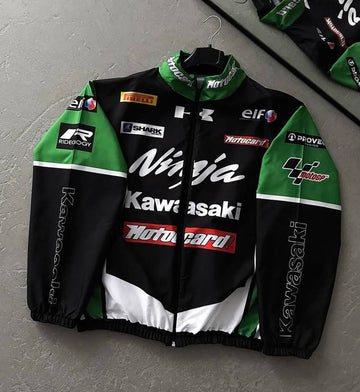 Green Ninja Kawasaki premium Parachute jacket