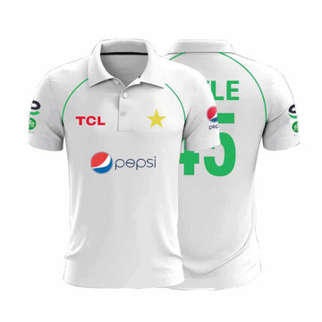 Test Cricket Shirt - Pakistan White Jersey 2023-24
