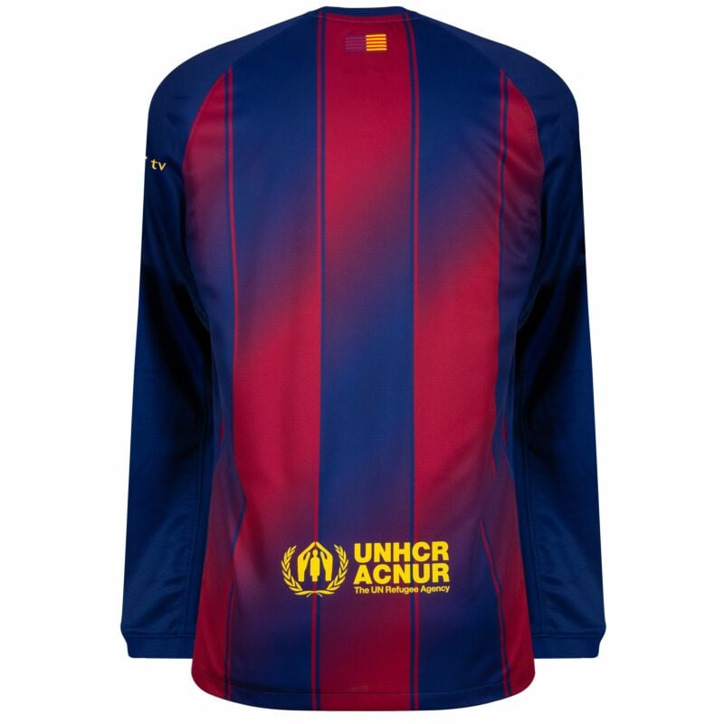 Nike Barcelona Home L/S Shirt 2025-2026 (Champions League Options)